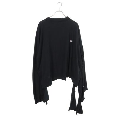 ヴェトモン  チャンピオン サイズ:S  17SS  WSS17CH1 クラッシュ加工長袖カットソー 中古 BS99 VETEMENTS（ヴェトモン） チャンピオン サイズ:S 17SS WSS17CH1