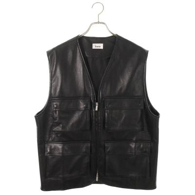 ラングリッツレザー ベスト（メンズファッション） | ファッション の