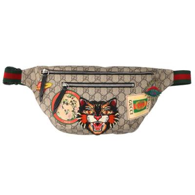 gucci グッチ レザー グッチプリント ウエストバッグの商品一覧 通販