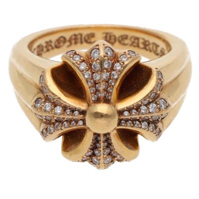 【新品未使用】22k ゴールド　キーパーリング　ダイヤ　リング CHROME HEARTS（クロムハーツ） 22K KEEPER 22Kキーパーリング