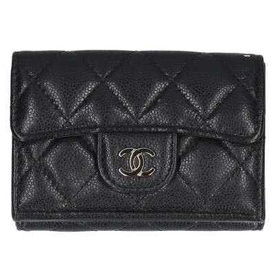CHANEL 財布 三つ折り マトラッセキャビアスキンのおすすめ人気商品