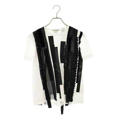 コムデギャルソンジュンヤワタナベ サイズ:S  14AW  JN-T006 AD2014異素材パッチワークTシャツ 中古 BS99 コムデギャルソンジュンヤワタナベ サイズ:S 14AW JN-T006 AD2014異