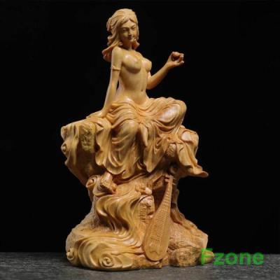 木製琵琶　ビワ　彫刻装飾付き　送料無料 Yahoo!オークション -「琵琶」(彫刻、オブジェ) (美術品)の落札相場