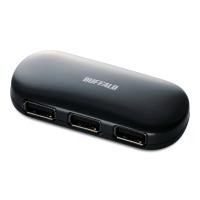 iBUFFALO USB2.0ハブ セルフ&amp;バスパワー 4ポート ACアダプタ付 ブラック 【PlayStation4,PS4 動作確認済】 パソコン | RISE