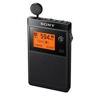 ソニー PLLシンセサイザーラジオ FM/AM/ワイドFM対応 片耳巻取り 名刺サイズ SRF-R356 ブラック | RISE