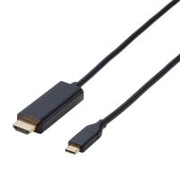 エレコム USB-C HDMI 変換 ケーブル 1.0m (USB C to HDMI) ブラック CAC-CHDMI10BK | RISE