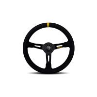 MOMO ステアリング MOD.08 モデルゼロハチ 330mm マイクロファイバー/ブラックスポーク M-70 正規輸入品 | カーパーツライジングYahoo!店