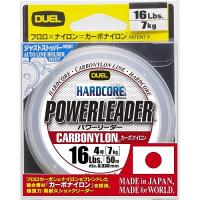 DUELデュエル HARDCOREハードコア カーボナイロンライン 16Lbs. HARDCORE POWERLEADER CN 50m 16LbS. クリアー H3327 | Ritsumu.shop