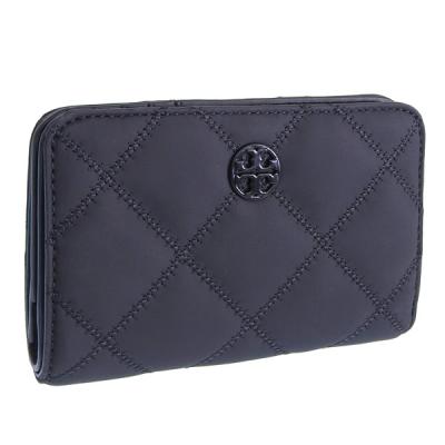 TORY BURCH レディース二つ折り財布（色：ブラック系）｜財布