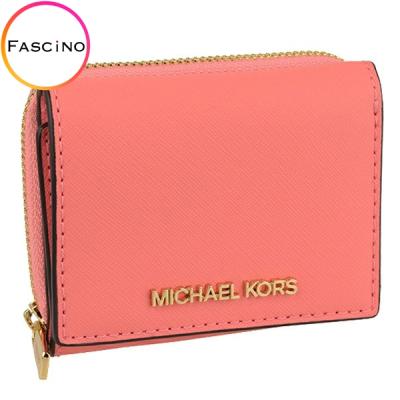 新品 MICHAEL KORS 折り財布 キーケース ピンク 三つ折り財布 24 新品 MICHAEL KORS 折り財布 キーケース ピンク 三つ折り財布