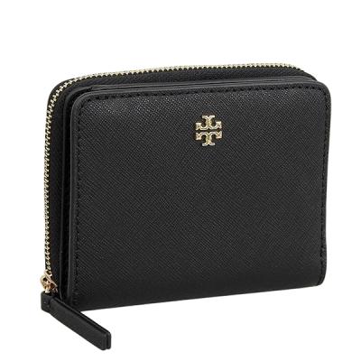 TORY BURCH レディース二つ折り財布（色：ブラック系）｜財布
