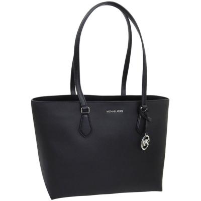 【極美品】マイケルコース ハンドバッグ ブラック A4収納可｜通勤・仕事用 極美品 2024 A4サイズ】マイケルコース ハンドバッグ ブラック レザー