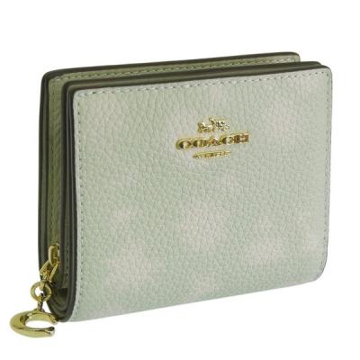 COACH レディース二つ折り財布（色：グリーン系）｜財布｜ファッション