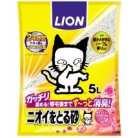【ライオン】ニオイをとる砂　フローラルソープの香り　５Ｌｘ４個（ケース販売） | リバーサイド