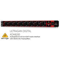 BEHRINGER/べリンガー　MIDASマイクプリアンプ搭載 8入力8出力ADATオーディオインターフェース　ADA8200 ULTRAGAIN DIGITAL | RIZING