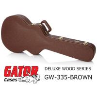 GATOR　セミホロウ・ギター（335タイプ）用デラックス・ウッド・ケース　GW-335-BROWN | RIZING