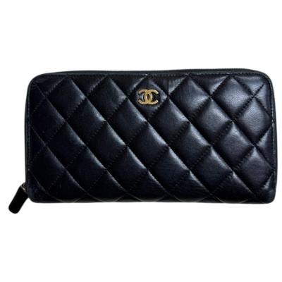 CHANEL シャネル マトラッセ 長財布 黒 ラムスキンのおすすめ人気商品