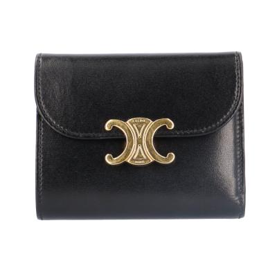 極美品　CELINE セリーヌ　折り財布　三つ折り　ロゴグラム　グリーン　人気 楽天市場】セリーヌ 三つ折り財布 スモールフラップウォレット