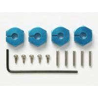 タミヤ OP.823 クランプ式アルミホイールハブ（5mm厚）色：ブルー | ロボテナショップ