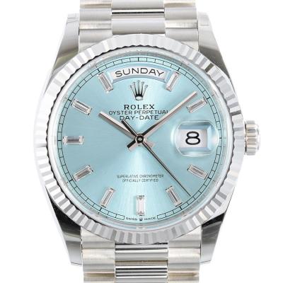 ロレックス デイデイト プラチナ アイスブルーのおすすめ人気商品一覧