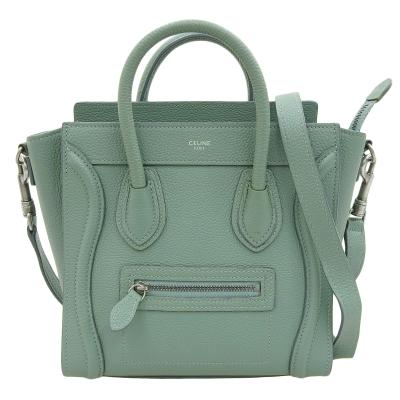 【極美品】セリーヌ　ラゲージ　ミニショッパー　グリーン　ハンドバッグ CELINE / セリーヌ | ラゲージ マイクロショッパー ハンドバッグ