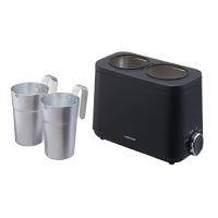 コイズミ 酒燗器 かんまかせ 湯煎タイプ 5段階温度調節 保温機能付き ブラック KOP-0400/K | ROK Yahoo!店