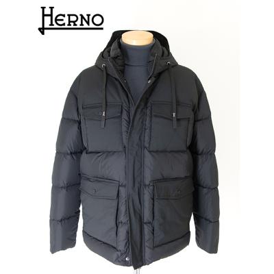 【イタリア製】HERNO ジャケット　黒 ヘルノ / HERNO / MA-1型 ブルゾン / GORE-TEX 2LAYER ( 2層構造