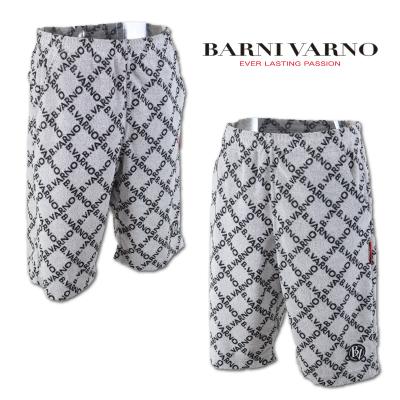 BARNI VARNOバーニヴァーノ☆ロゴ柄ショートパンツ メンズ バーニヴァーノ（メンズショート、ハーフパンツ）（サイズ（S/M/L）：M