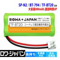 パイオニア対応 TF-BT20 TF-BT22 NEC対応 SP-N2 ユニデン対応 BT-794 BT-862 パナソニック対応 BK-T410 充電池 ロワジャパン