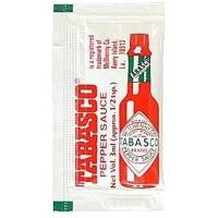 タバスコ TABASCO ミニパウチ 3ml 1000袋 1ケース テイクアウト お弁当用 個包装タイプ 小分け ペッパーソース ペパーソース 大容量 レストラン 送料無料 | 業務用食品問屋アールズ