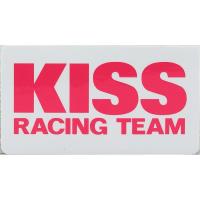 キジマ ステッカー KISSピンク ホワイトバック #M | バイク・車パーツ ラバーマーク