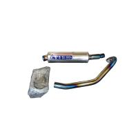 OVER RACING (オーバーレーシング) フルエキゾーストマフラー ポリッシュブルーフルチタンマフラー MONKEY Z50J [モンキー] 13-01-261 オーヴァーレーシング | バイク・車パーツ ラバーマーク