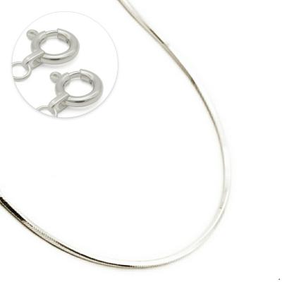 スネークチェーン k18（アクセサリー素材：ホワイトゴールド）の