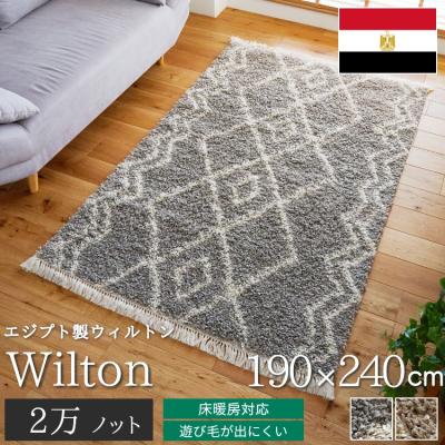 専用Y3495 ウィルトン織 ウール 絨毯 ラグ 231×160㎝ ウィルトン織