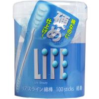 【3個セット】LIFE リアスライン綿棒 硬め仕上げ 100本入×3個 | RK・JAPAN