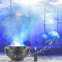 海洋プロジェクター 家庭用投影ランプ ベッドサイドランプ プラネタリウム 癒しグッズ 催眠 安眠グッズ 10種点灯モード ロマンチック雰囲気 B