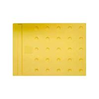 エコ点字パネル(再生エラストマー樹脂使用) ホームタイプ 400×300 黄 アラオ AR-0923 | 資材・印刷のルネ