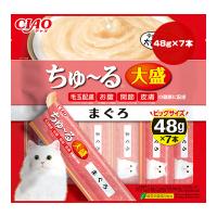 チャオ ちゅーる 大盛 まぐろ 48g×7本 いなば ▼a ペット フード 猫 キャット おやつ ウェット 毛玉 お腹 関節 皮膚 緑茶消臭成分配合 CIAO TSC-191 | RunPet ランペット