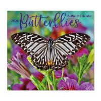 Butterflies 2024 フルサイズ 壁掛けカレンダー 計画/スケジュール/整理用 【並行輸入】 | ランシスストア