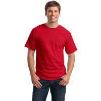 Hanes 6.1オンス タグなし 快適 ソフト ポケットTシャツ US サイズ: XX-Large カラー: レッド 【並行輸入】 | ランシスストア