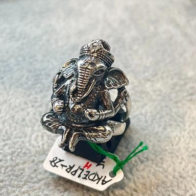 ガネーシャ オパール付き ハンドメイド シルバーリング 【公式通販】