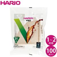 HARIO ハリオ V60ペーパーフィルター01 (Ｖ60透過ドリッパー01用) 100枚 VCF-01-100M JAN: 4977642723344 | 良品百科