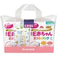 森永 E赤ちゃん エコらくパック つめかえ用 1600g(400g×2袋×2箱) 景品付き【入れかえタイプの粉ミルク】[新生児 赤ちゃん 0ヶ月~1歳頃] | 良品クリス本舗