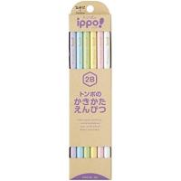 トンボ鉛筆 鉛筆 ippo! かきかたえんぴつ 2B パステル 1ダース KB-KNPT01-2B /【メール便OK】 | 城下文化堂Yahoo店