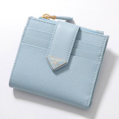 値下げ☆新品・未使用 プラダ 二つ折り財布 1ML522 プラダ 二つ折り財布 サフィアーノ ミニ財布 レディース PRADA 1ML522