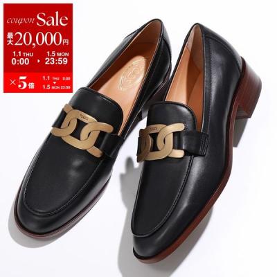 美品　TOD'S トッズ 厚底 ローファー TOD'S（トッズ） TODS ケイト レザー ローファー ロゴ 厚底 レディース