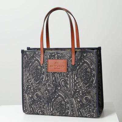 美品♡保存袋♡ETRO エトロ レザー ペイズリー ショルダー トートバッグ ETRO（エトロ） 0D640 8007 1 PAISLEY SHOPPING BAG ペイズリー柄