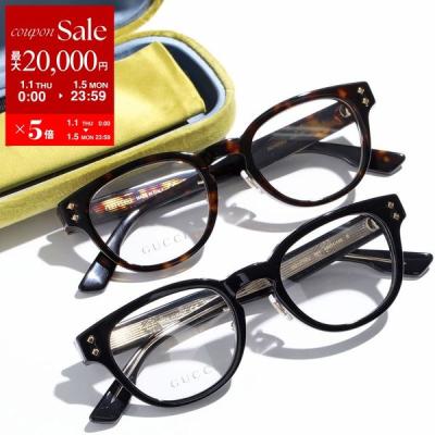 GUCCI/グッチ メガネ マットグレー/ラバーテンプル/べっ甲風柄 メガネ