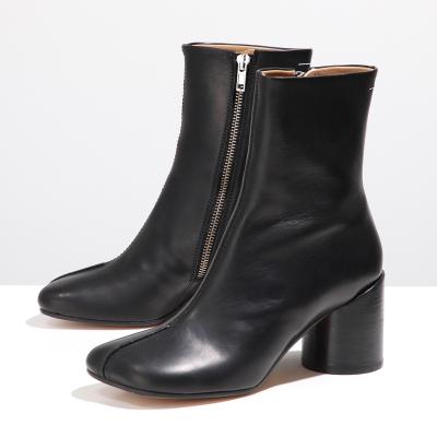 MM6◇ブーツ/37/BLK/レザー/ANKLE BOOTS WITH CUP HEELS MM6 ANKLE