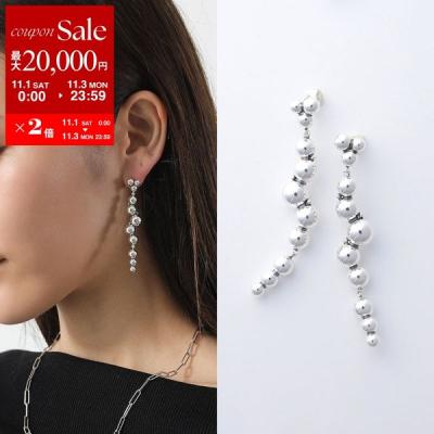 美品 ジョージジェンセン シルバー ロングピアス ジョージ ジェンセン マーシー(MERCY) ピアス スターリング